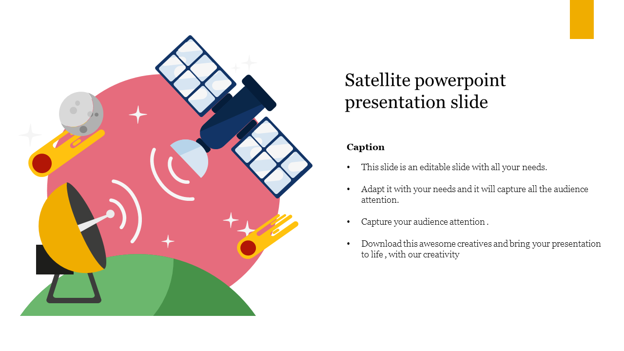 Satellite powerpoint presentation slide